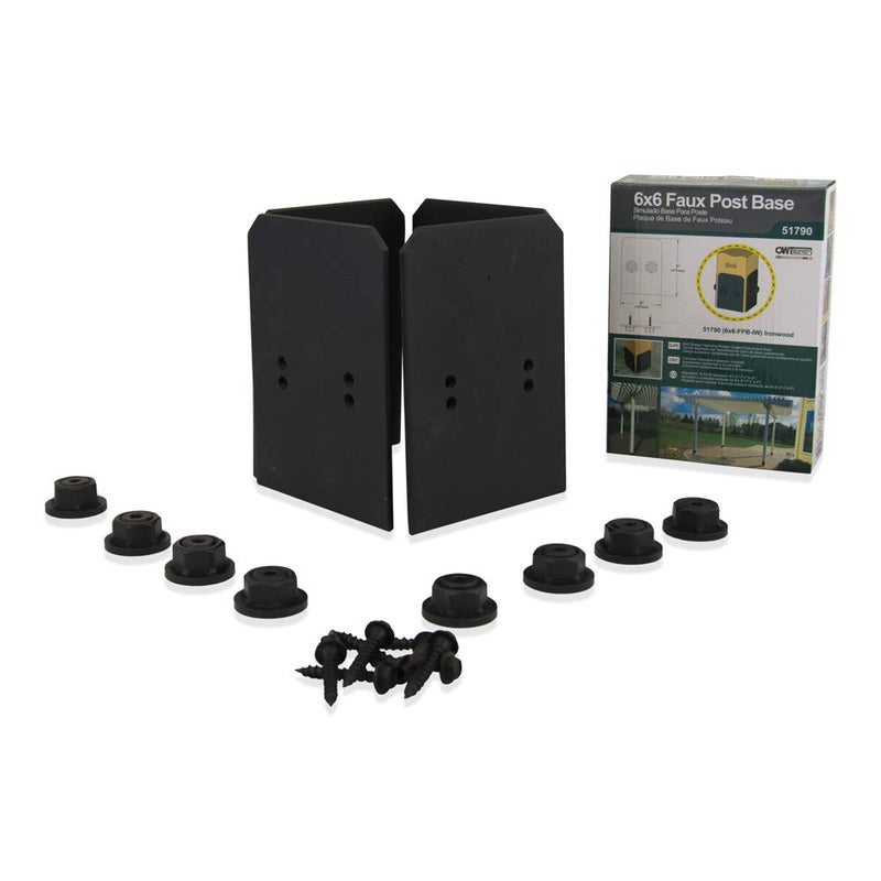 Ozco Building Products 51790 Ironwood 6x6 Faux Post Base Plates (1 per Pack) - Image 2